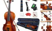 Violin 1/2 Size for Kids Beginners Full Set, Spruce Childrens Fiddle Half
