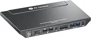 Docking Station (with KVM Switch) for Laptop & Desktop | 100W Charging, 4K@60Hz Dual Monitor HDMI, Fast Switcher for 2 Computers, 1G Ethernet, EDID Support, 3xUSB 3.0, USB-C, SD, 3.5mm AUX Audio