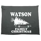 Family Christmas Watson Novelty Tea Towel cleaning cloth Dish Kitchen Xmas Gift