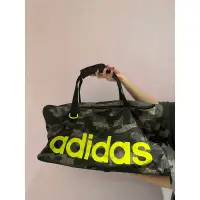 在飛比找蝦皮購物優惠-adidas 螢光綠迷彩大容量背包