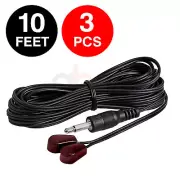 3 Pack IR Emitter 3.5mm Connector Dual Mini Stick-On Infrared Blink Eye Cable