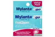 Mylanta 2Go Antacid FastChews Tablets Mint 3 x 8 Pack