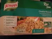Lot 8 Packs Knorr Cheddar Broccoli Rice Side Dish, 5.7 oz