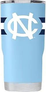 Gametime Sidekicks North Carolina 20oz Light Blue Tumbler - Officially Licensed, 18/8 Stainless Steel, Double-walled, Vacuum-insulated, UV LED Printed Logos, Sweatless, Stays Hot/Cold - 360 Wrap