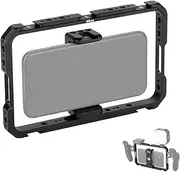 Smartphone Cage Nitze Mobile Phones Cage for Videomaker, Videographer, Vlogger, and Youtuber Horizontal and Vertical Shooting Smartphone Video Rig