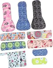 GOOHOCHY Mom-breast Pads Bamboo Menstrual Pad Reusable Sanitary Napkin Washable with Storage Bag