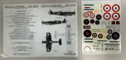NEW Vtg Carpena Decals 48.82 Spitfire Exotics War Model Airplane 1/48 (AGB3)