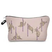 Cosmetic Bag for Women, Adorable Roomy Makeup Bags Travel pole dance sloth
