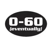 Oval 0-60 Eventually Sticker