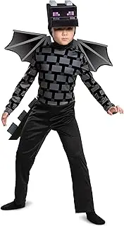 Disguise Minecraft Ender Dragon Costume for Kids, Video Game Inspired Character Outfit, Classic Child Size Medium (7-8) Black (105099K)