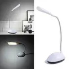 Flexible LED Reading-Light Bedside Desk Table Lamp Battery I7H4 DIY Home G2F1
