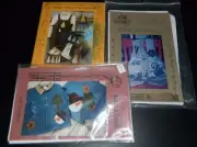 Lot Of 3 Sewing Quilting Applique Patterns Snowmen, Country Vest +