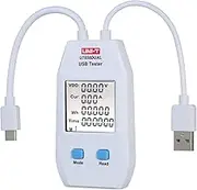 USB Power Meter LCD USB Tester Detector Voltmeter Ammeter Digital Power Capacity Tester (UT658-Dual) USB Tester