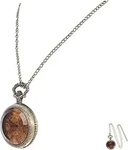[LIFKOME] Vintage Pocket Watch Men's Pocket Watches Women Pocket Watch Antique Pocket Watch Small Watches for Women Pocket Watches for Men with Chains Mens Pocket Watch Stainless Steel