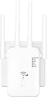 2025 Newest WiFi Extender, WiFi Booster, WiFi Repeater,4 Antennas WiFi Booster Range Extender, Internet Booster - with Ethernet Port, Quick Setup, Home Wireless Signal Booster