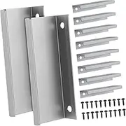 10pcs Invisible Handle Furniture Hardware Wardrobe Door Hardware Drawer Pulls Furniture Handles Cabinet Pull Handle Cabinet Hardware Cabinet Edge Pull Aluminum Alloy Light
