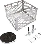 Offset Smoker Mod | Offset Smoker Modification Kit Stainless Steel Mod Kit | Smoker Accessories with Charcoal Basket Sealing Gasket Mod Tool for Grill
