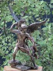 Archangel Uriel ~ Veronese Collection 34cm Tall Bronzed Statue