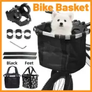 Bicycle Basket Bag Folding Handlebar Storage Carrier Detachable Bike Basket AU