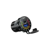 QC3.0 PD Type-C USB Car Fast Charger Power Socket Outlet W/LED Voltmeter 12V-24V (for: Smart)