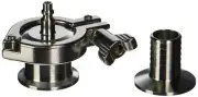 Dixon B45CC-R100150 316L Air Blow Check Valve with Hose Barb, 1" x 1.5"