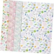 VILLFUL 4sheets Printed Cotton Fabric Strips Quilting Materials for Crafting Patchwork Sewing Projects and Versatile Cotton Cloth for Handmade Creations