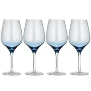 4PK Ladelle Prism 680ml Red Wine Glass Stemmed Drinkware/Glassware Set Blue