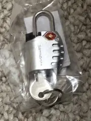New Samsonite Key Lock TSA USA Seller Silver