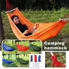 Portable Cotton Rope Outdoor Ice Silk Hammock Swing Camping X8Z6 Netting O7R9