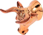 ULDIGI 1set Bullhead Guitar Guitar Hat Hooks Towel Rack Stand Guitar Wall Mount Wall Coat Rack Hook Monitor Holder Door Towel Mounted Holder Wall Mount Guitar Hook Vintage Hook Golden Abs