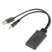 Bluetooth5.0 Receiver Adapter USB+3.5mmAUX Jack Stereo Audio For Car AUX Speaker