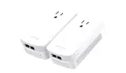 TP-LINK AV2000 2-Port Gigabit Passthrough Powerline Network Extender 4K Kit