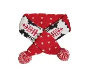 Christmas knitted elk striped hairball pet scarf*style1*M**