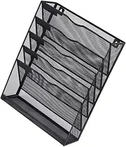 NUOBESTY Hanging Metal Wall File Rack Office Organization Wall-Mounted File Organizer Storage for Folders Home Office
