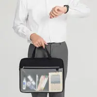 在飛比找momo購物網優惠-【MoonDy】手提筆電包 13吋筆電包 補習袋 收納包 書