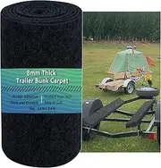 13Ftx 24In Boat Trailer Bunk Carpet,Bunk Carpet for Boat Trailers,Marine Boat Trailer Carpet,8mm Thickness Trailer Carpet,Jet Ski Bunks, Boat Trailer Bunks(Black)