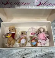 Vintage Suzanne Gibson Steiff Goldilocks And The Three Bears Limited Ed NEW 1985