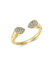 Bloomingdale's Fine Collection Pave Diamond Open Ring in 14K Yellow Gold, 0.25 ct. t. w.
