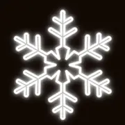 Christmas Complete Snowflake Flashing 70cm Rope Light Motif
