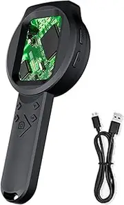 Digital Magnifier with 2inch IPS Screen, 2MP 1000X Magnifying Glass with Light, 4 Zoom Buttons 12 Languages, Magnifier for Reading Insects Stamps Jewelry