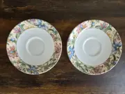 Set of 2 Royal Doulton Everyday JACOBEAN Saucers - NEW w/ Stickers!