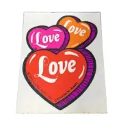 Vintage Mello Smello Valentine Scratch N Sniff Sticker Cinnamon Hearts Matte 80s