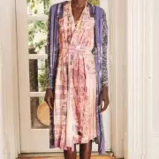 Gregory Parkinson x Anthropologie sateen resort wear pullover dress large $348