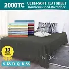 2000TC Utra Soft Top Flat Sheet Single/K single/Double/Queen/King/SK sheet Bed