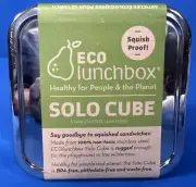 ECO Lunchbox solo cube, stainless steel lunchbox squish proof