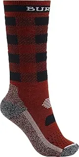 [Burton] Kids' Performance Midweight Sock, Bitters Buffalo Plaid, SmallMedium