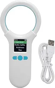 Pet Microchip Scanner, USB 1.44 Inch Tft LCD 134.2Khz 125Khz Emid Fdx B Animal Chip Id Tag Scanner for Pig Dog Cat
