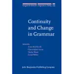 CONTINUITY AND CHANGE IN GRAMMAR