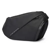 Bange BG-7311 Men Epithelium Coating Waterproof Crossbody Chest Bag, Size: 35 x 19 x 8.5cm Black