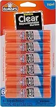 Elmer's Re-Stick School Glue Sticks, Clear, Washable, 8 Grams, 6 Count